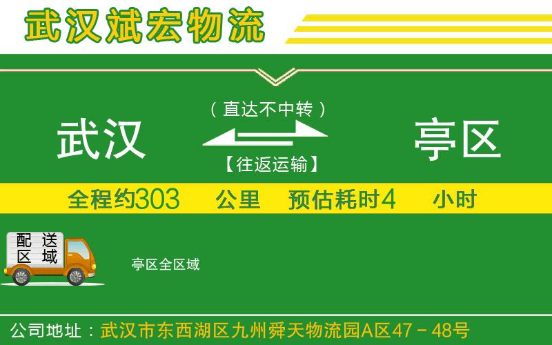 武漢到猇亭區物流公司