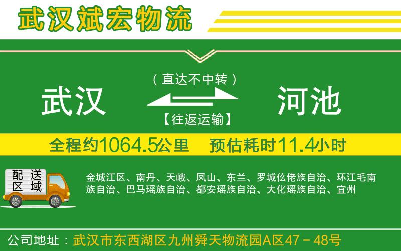 武漢到河池物流公司