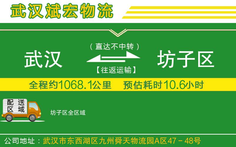 武漢到坊子區物流公司