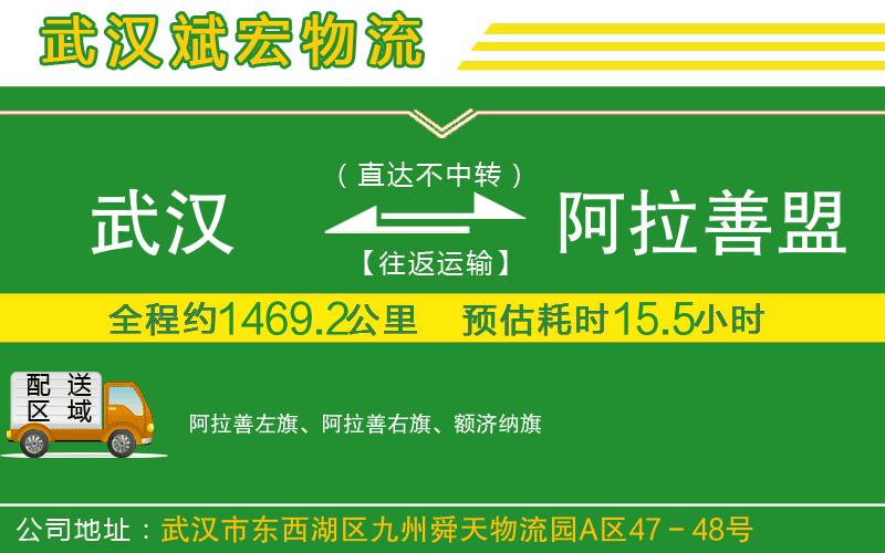 武漢到阿拉善盟貨運公司