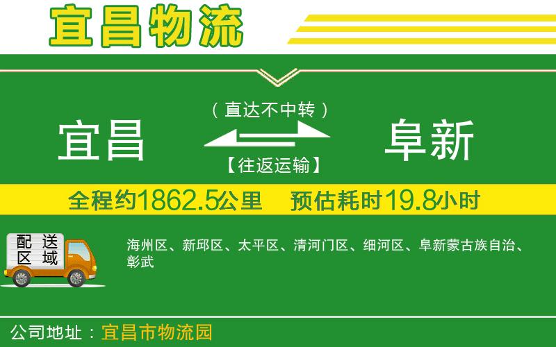 宜昌到阜新物流公司