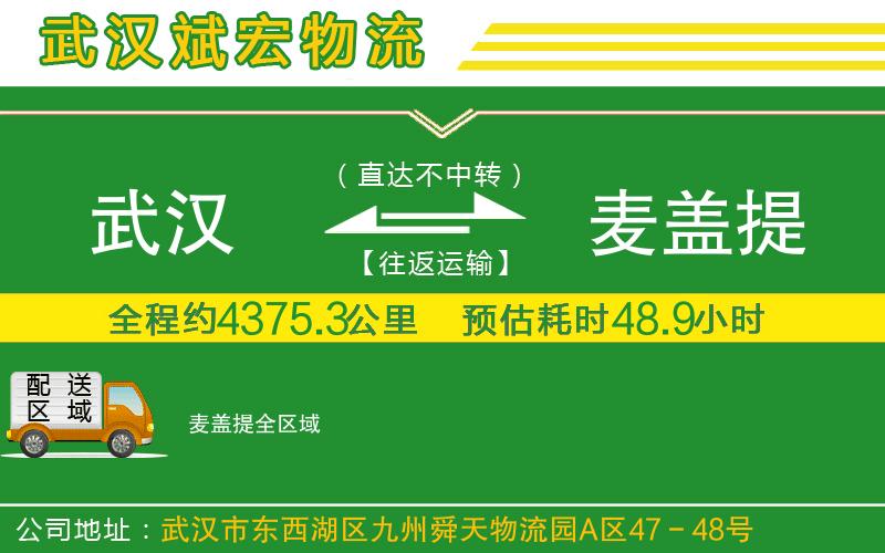 武漢到麥蓋提物流專(zhuān)線(xiàn)