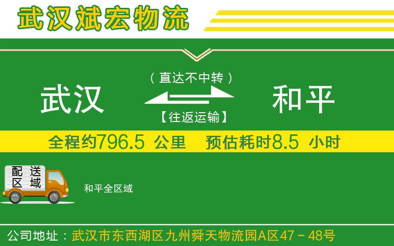 武漢到和平貨運專(zhuān)線(xiàn)