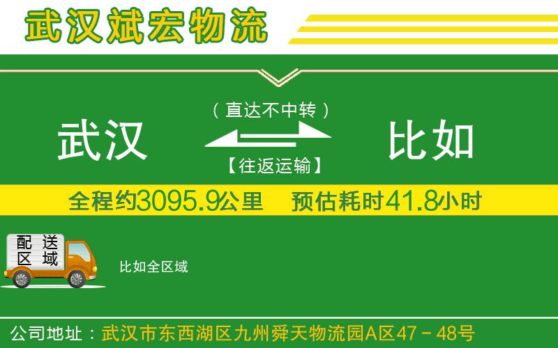 武漢到比如物流專(zhuān)線(xiàn)