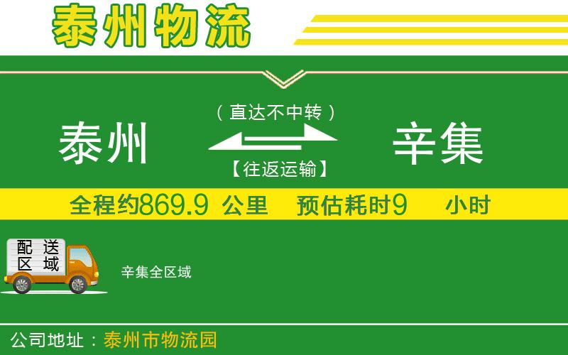 泰州到辛集物流公司