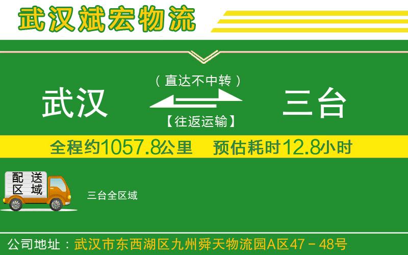 武漢到三臺貨運公司