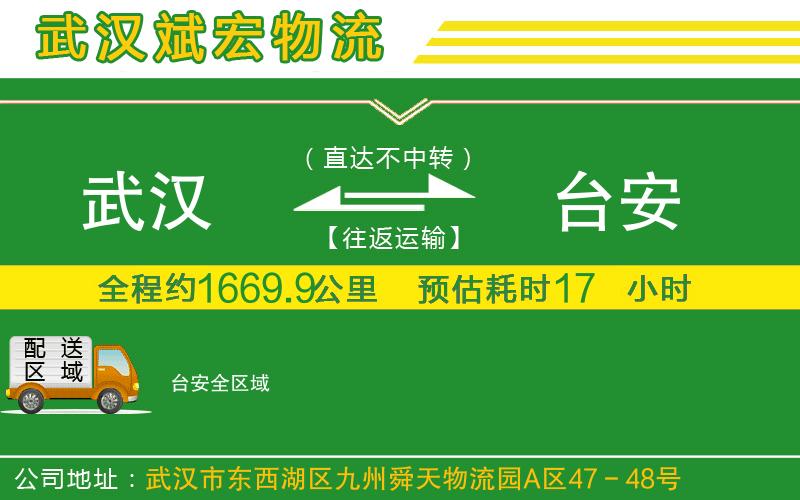 武漢到臺安貨運公司