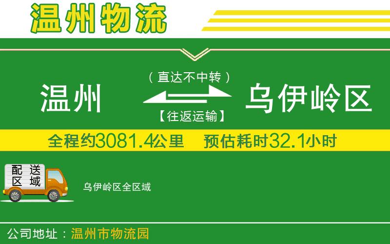 溫州到烏伊嶺區物流公司