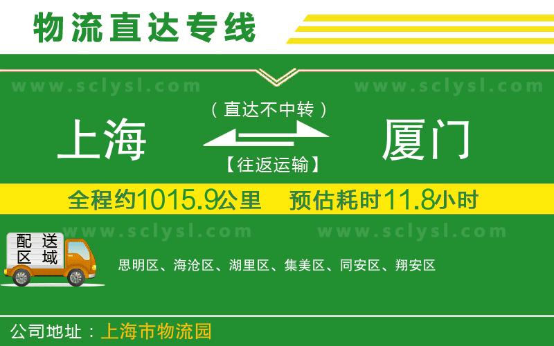 上海到廈門(mén)物流專(zhuān)線(xiàn)