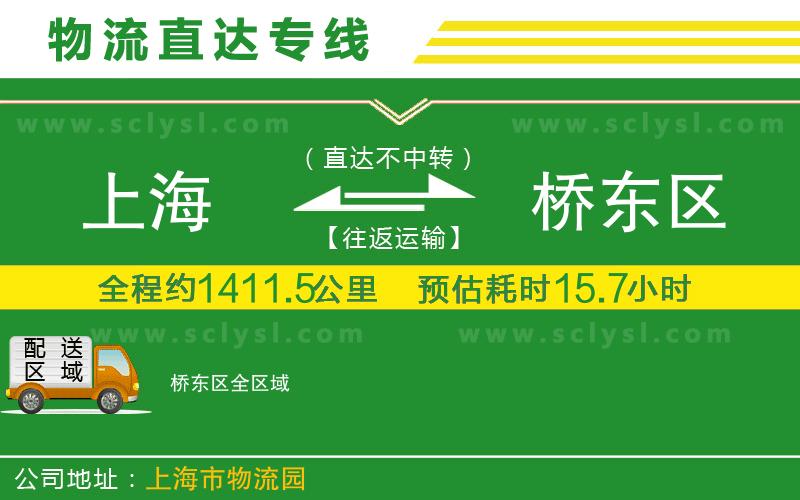 上海到橋東區物流專(zhuān)線(xiàn)