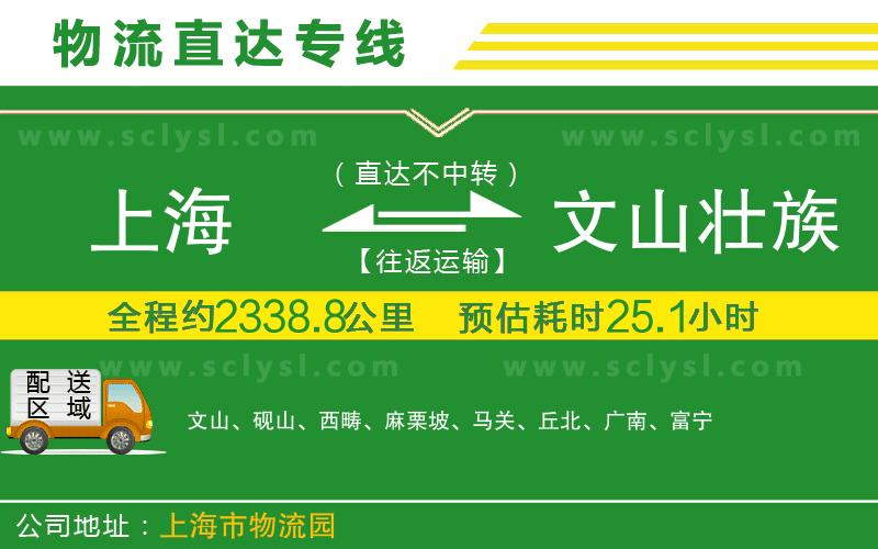 上海到文山壯族苗族自治州物流專(zhuān)線(xiàn)
