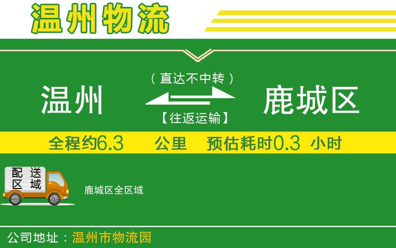 溫州到鹿城區貨運專(zhuān)線(xiàn)