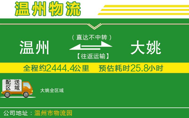 溫州到大姚貨運專(zhuān)線(xiàn)