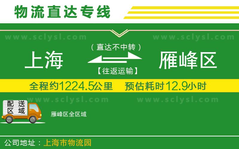 上海到雁峰區物流專(zhuān)線(xiàn)
