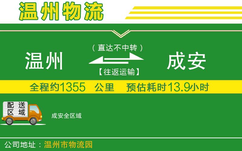 溫州到成安貨運公司