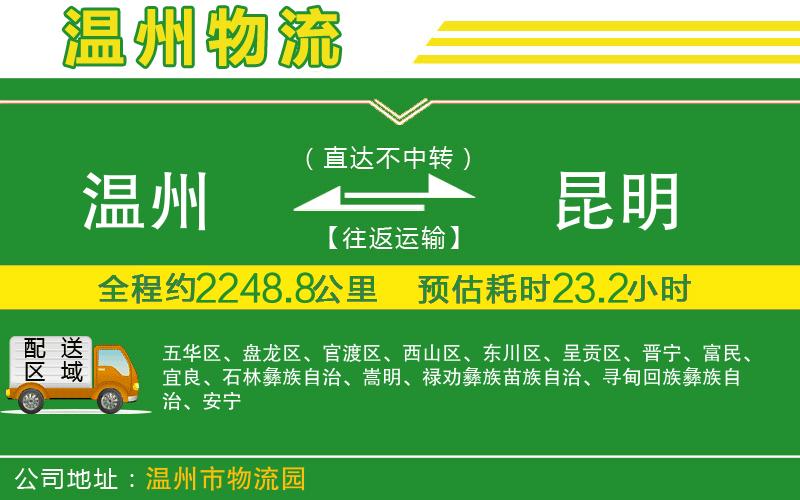 溫州到昆明貨運專(zhuān)線(xiàn)