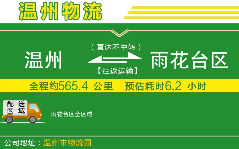 溫州到雨花臺區貨運公司