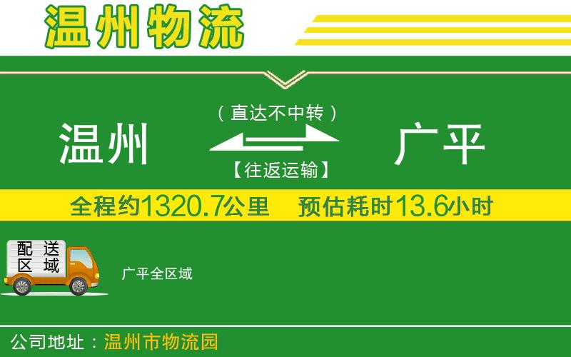 溫州到廣平貨運專(zhuān)線(xiàn)