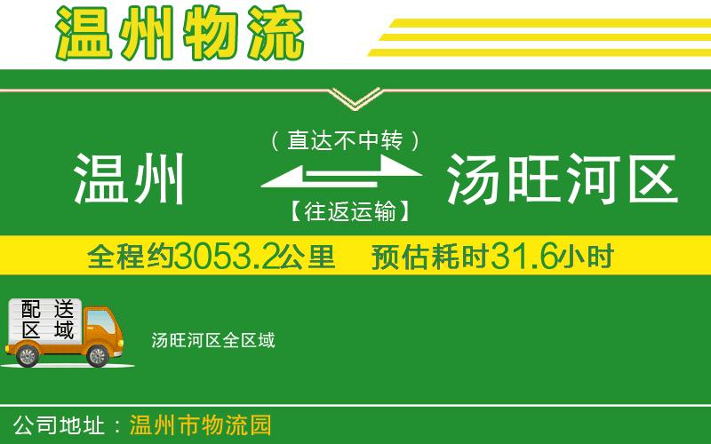 溫州到湯旺河區貨運公司